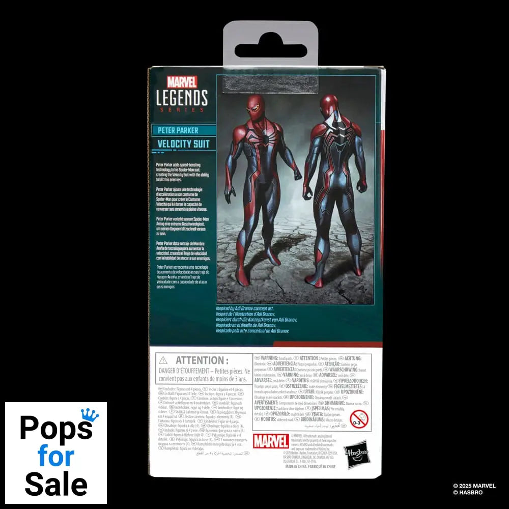 Spider-Man Marvel Legends Gamerverse Action Figure Peter Parker Velocity Suit 15 cm