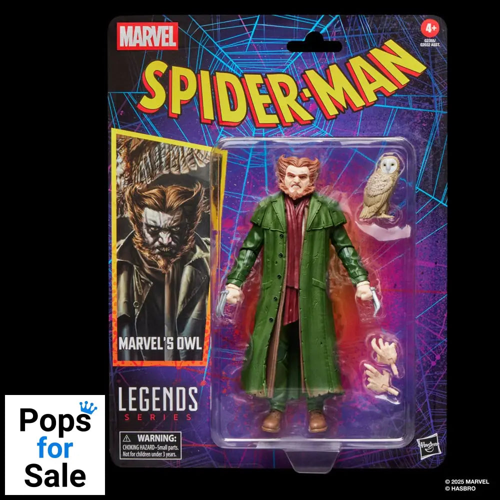 Spider-Man Marvel Legends Retro Action Figure Marvel's Owl 15 cm