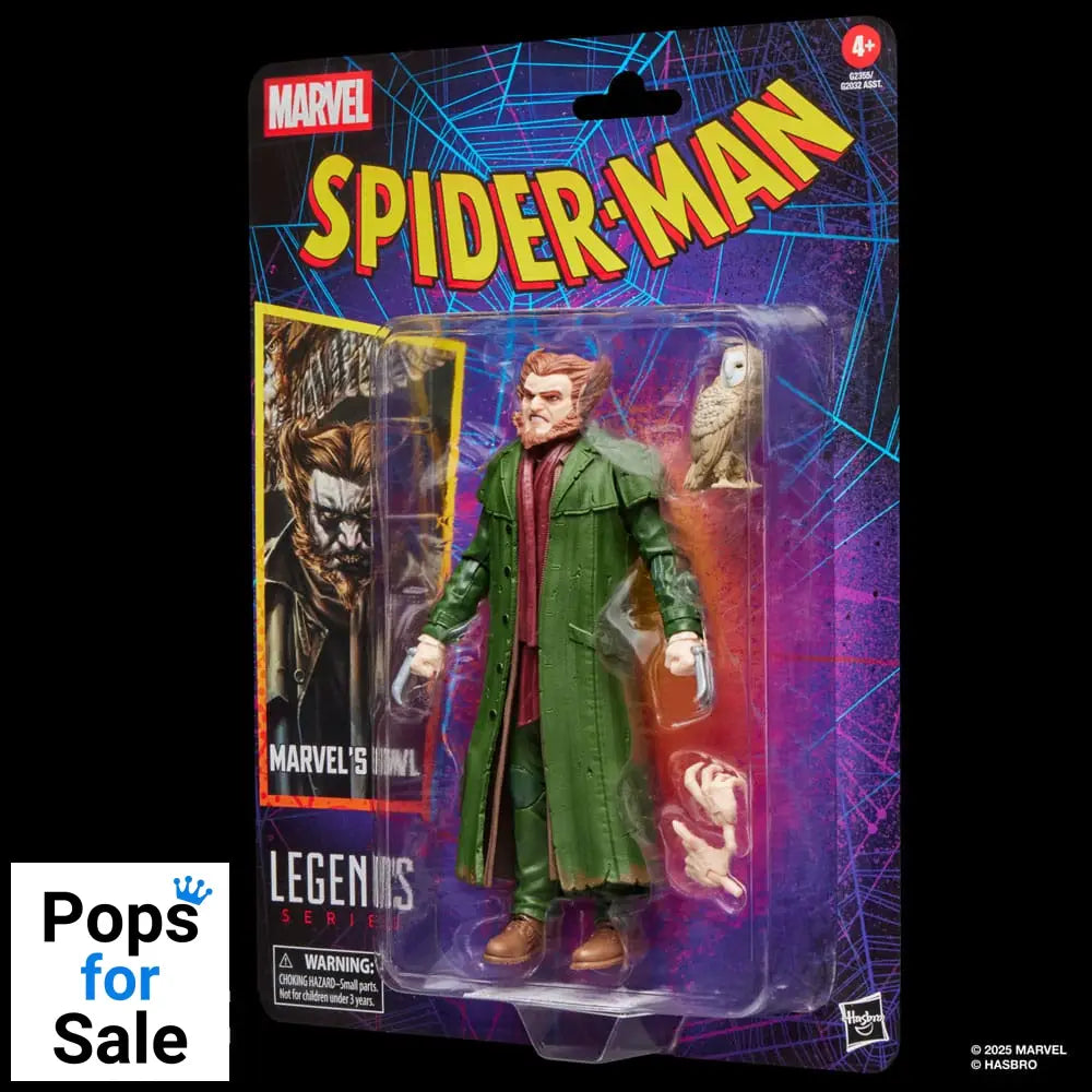 Spider-Man Marvel Legends Retro Action Figure Marvel's Owl 15 cm