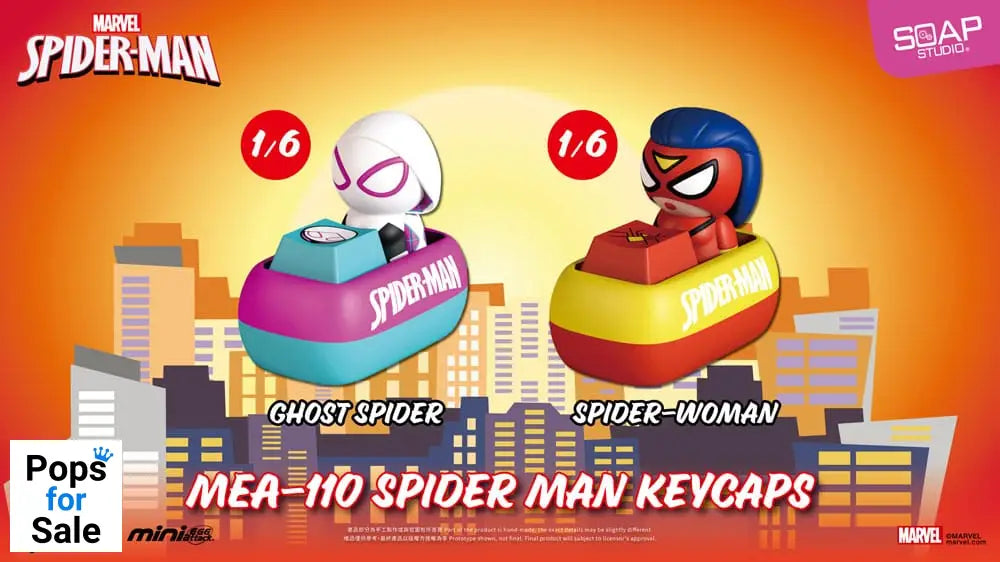Spider Man Mini Egg Attack Blind Box Figures keycaps 5 cm Assortment (6)