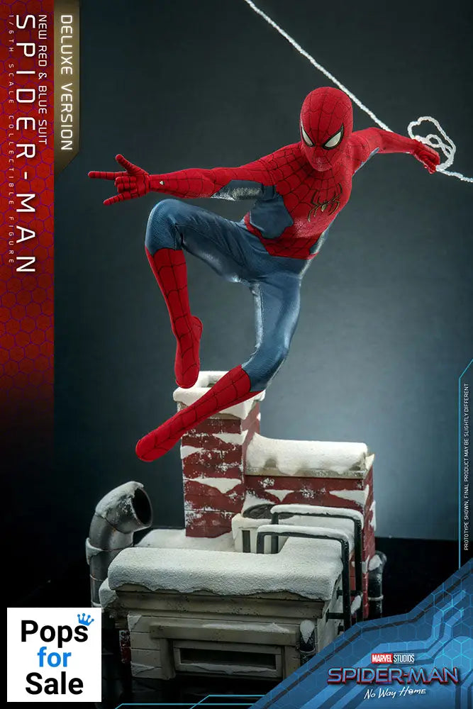 Spider-Man: No Way Home Movie Masterpiece Action Figure 1/6 Spider-Man (New Red and Blue Suit) (Deluxe Version) 28 cm