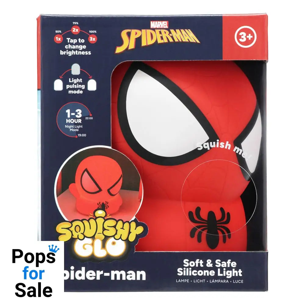 Spider-Man Squishy Glo Silicon Light 15 cm