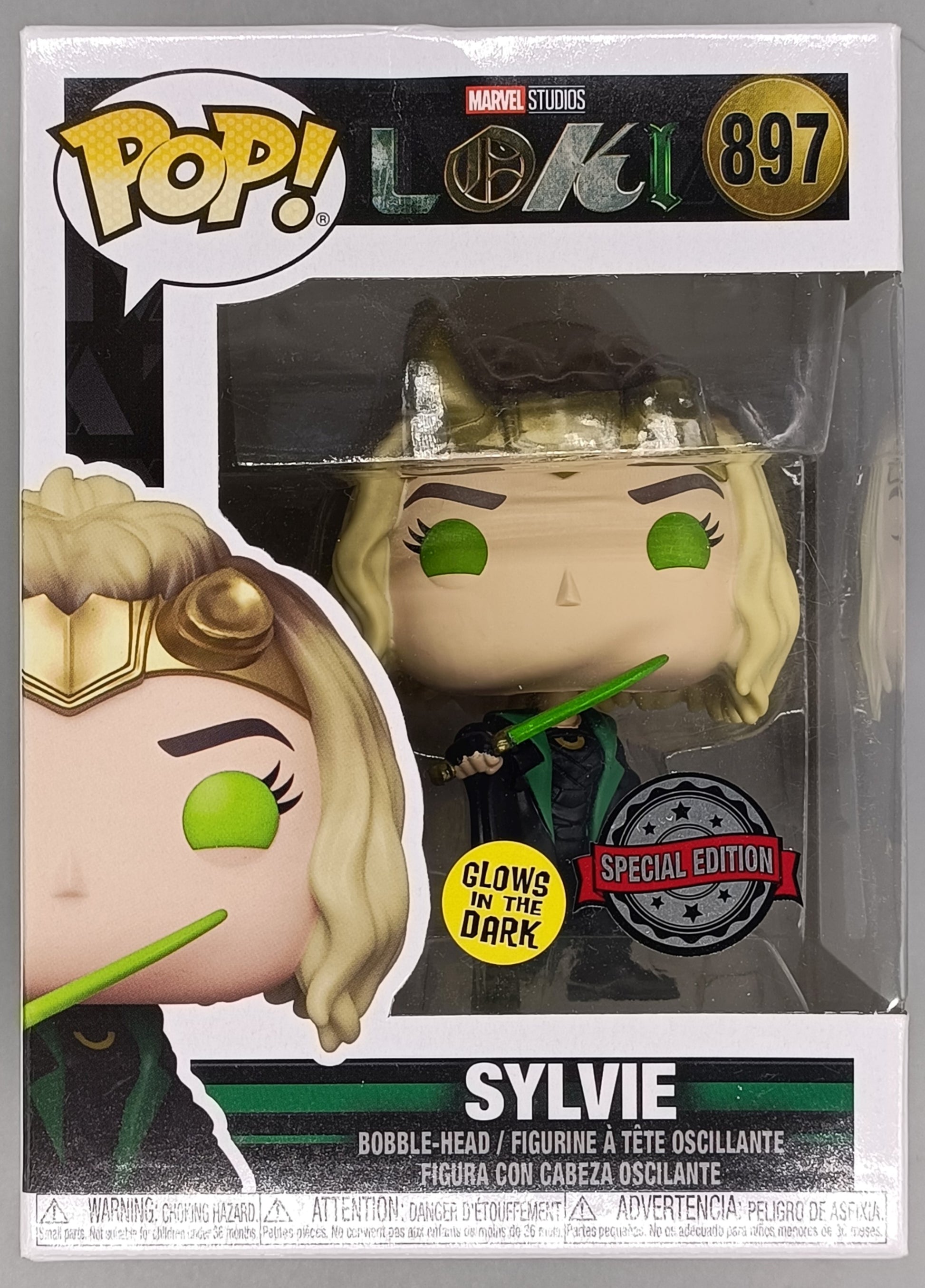 #897 Sylvie - Glow - Marvel - Loki - Box Damaged Funko POP