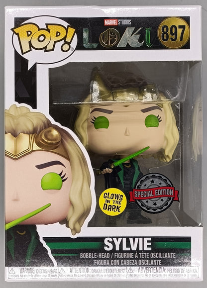 #897 Sylvie - Glow - Marvel - Loki - Box Damaged Funko POP