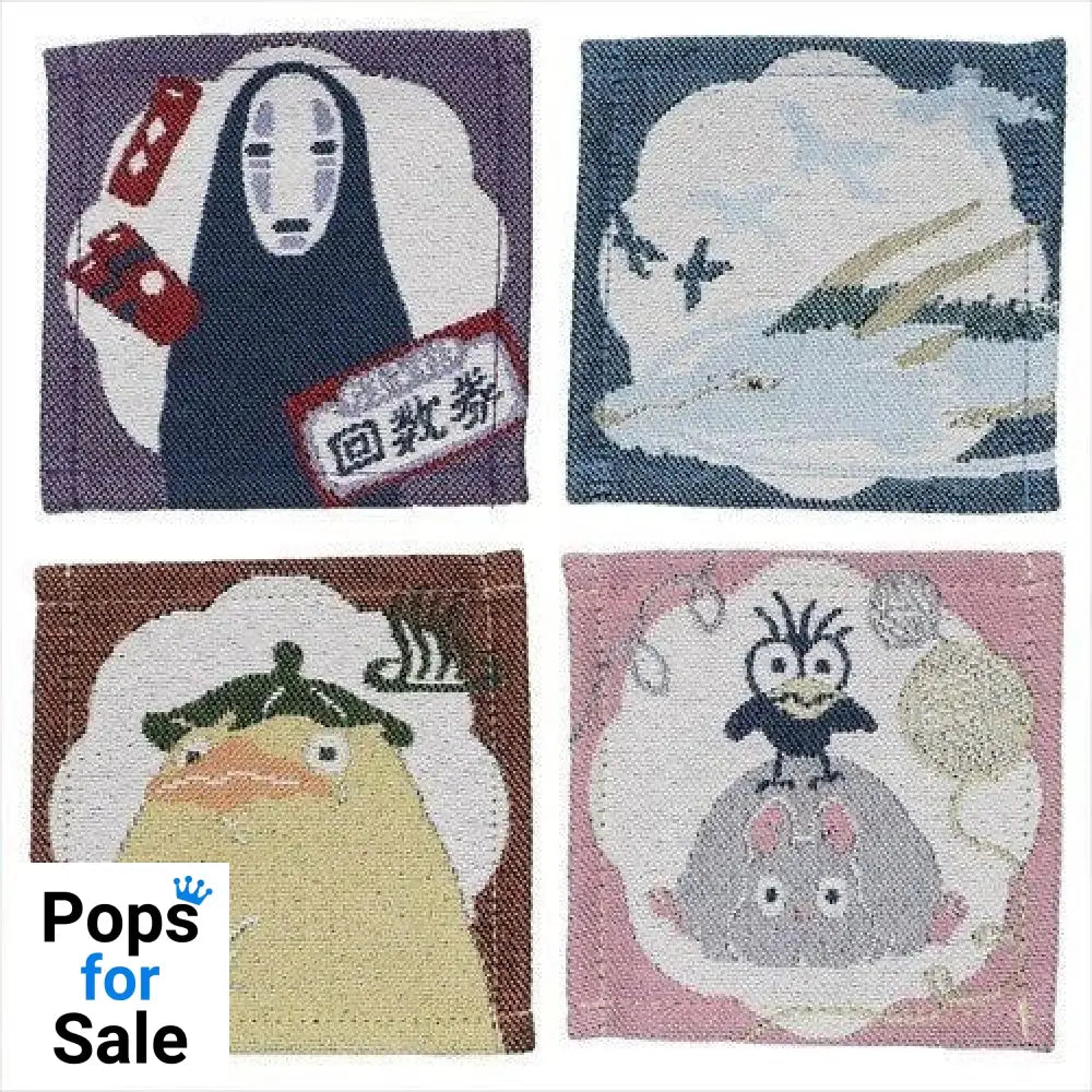 Spirited Away Coaster 4-Pack Characters