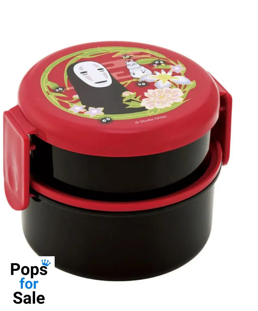 Spirited Away Two Layer Round Shape Lunch Box No Face Dark Red Boxes & Pouches