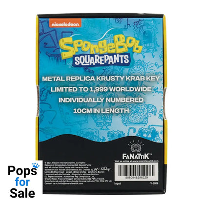 SpongeBob SquarePants 24k Gold Plated Replica Krusty Krab Key Replica