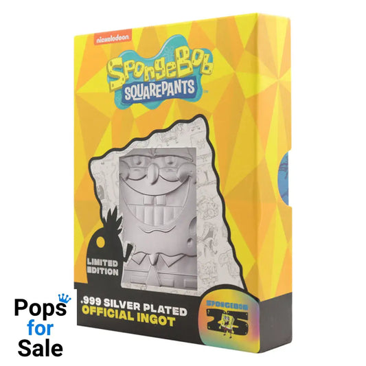 SpongeBob SquarePants 25th Anniversary.999 Silver Plated Ingot Ingot
