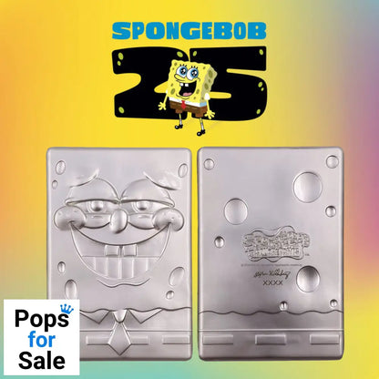 SpongeBob SquarePants 25th Anniversary.999 Silver Plated Ingot Ingot