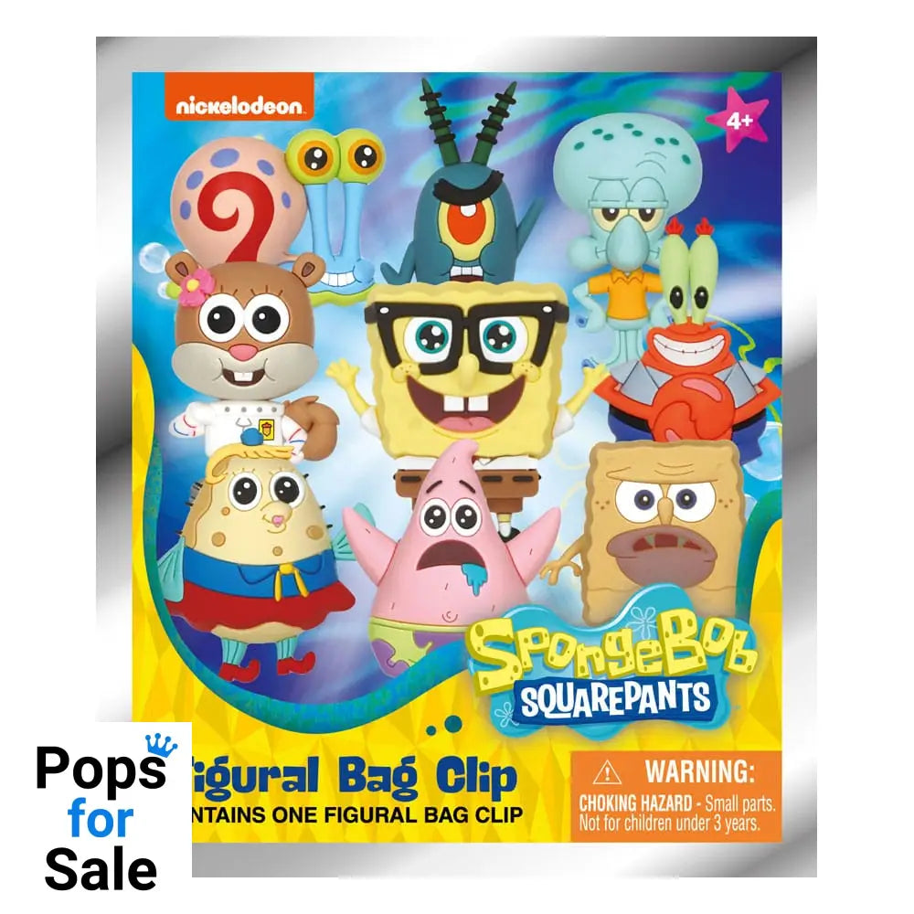 SpongeBob Squarepants 3D PVC Bag Clips Classic Series 3 Display (24)
