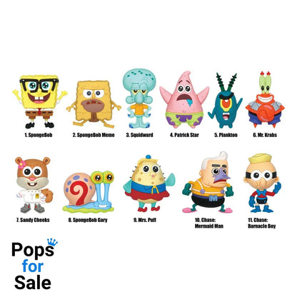 SpongeBob Squarepants 3D PVC Bag Clips Classic Series 3 Display (24)