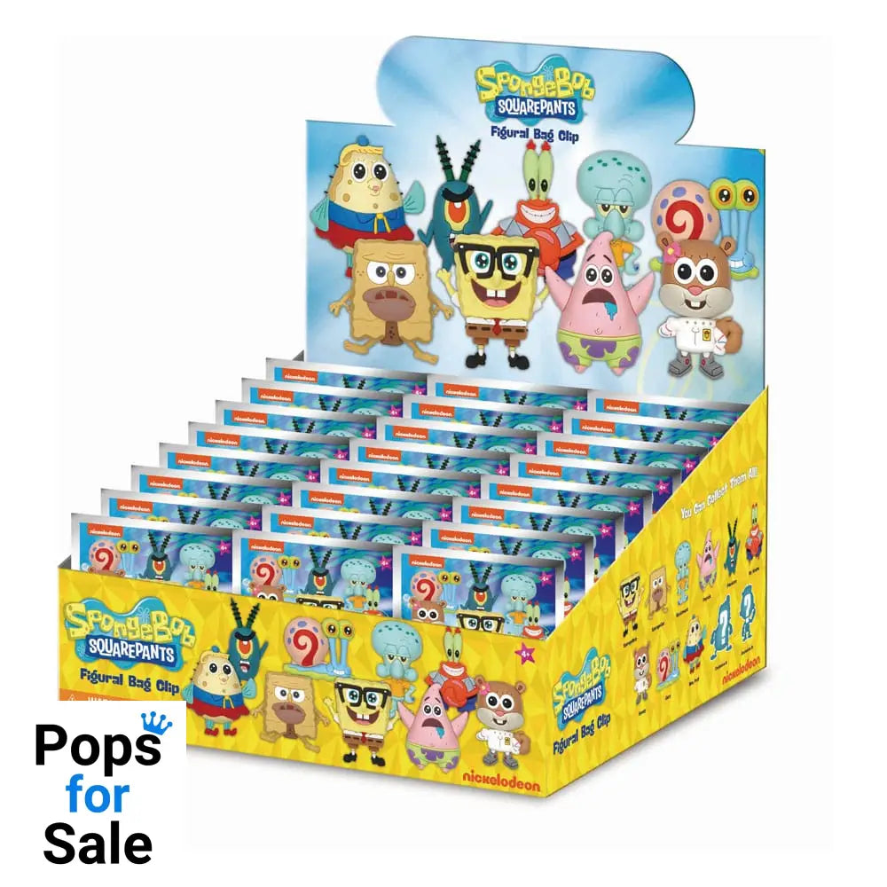 SpongeBob Squarepants 3D PVC Bag Clips Classic Series 3 Display (24)