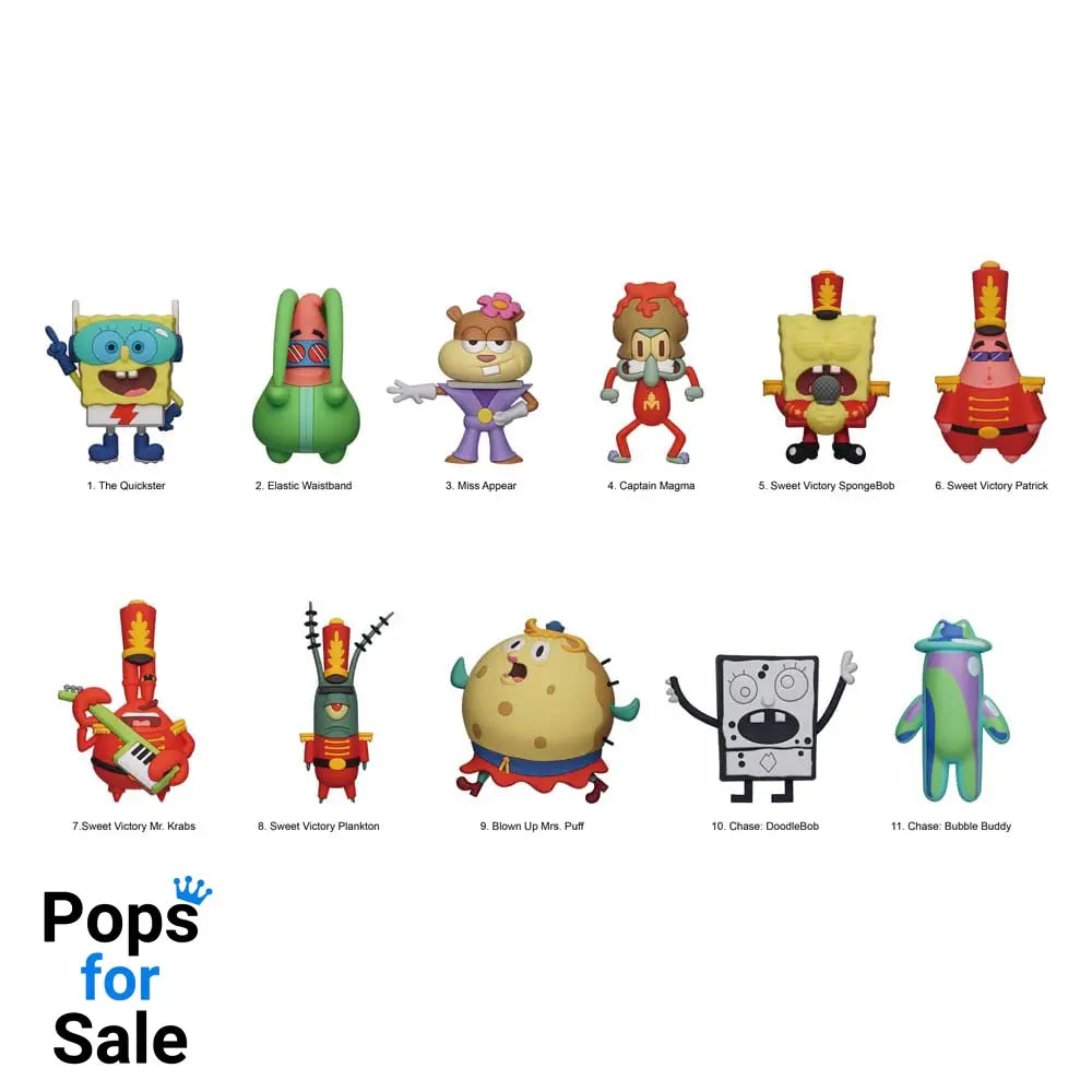 SpongeBob Squarepants 3D PVC Bag Clips Series 6 Display (24)