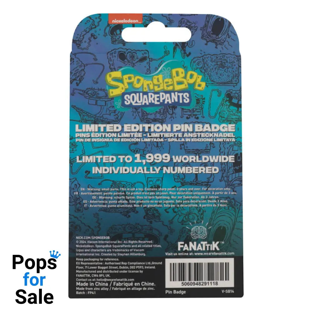 SpongeBob SquarePants Bubble Pin Badge Pin Badge