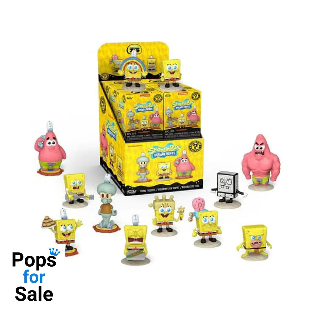 SpongeBob SquarePants Mini Figures 25th Anniversary 5 cm Display (12) Mini-figures