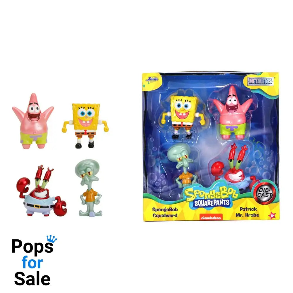 Spongebob Squarepants Nano Metalfigs Diecast Mini Figures 4-Pack Wave 1 4 cm