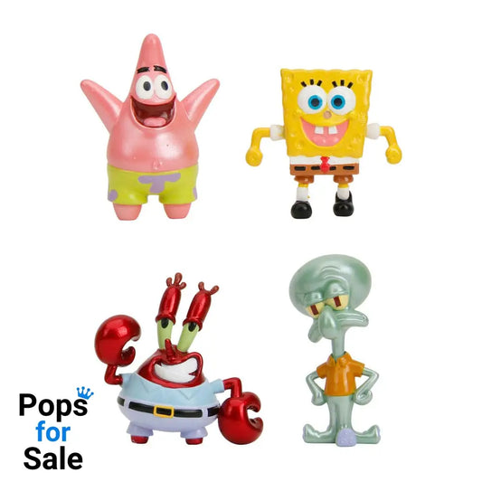 Spongebob Squarepants Nano Metalfigs Diecast Mini Figures 4-Pack Wave 1 4 cm