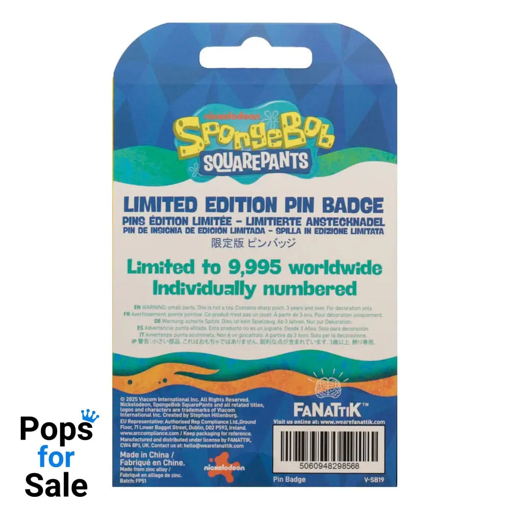 Spongebob Squarepants Pin Badge Rainbow Limited Edition