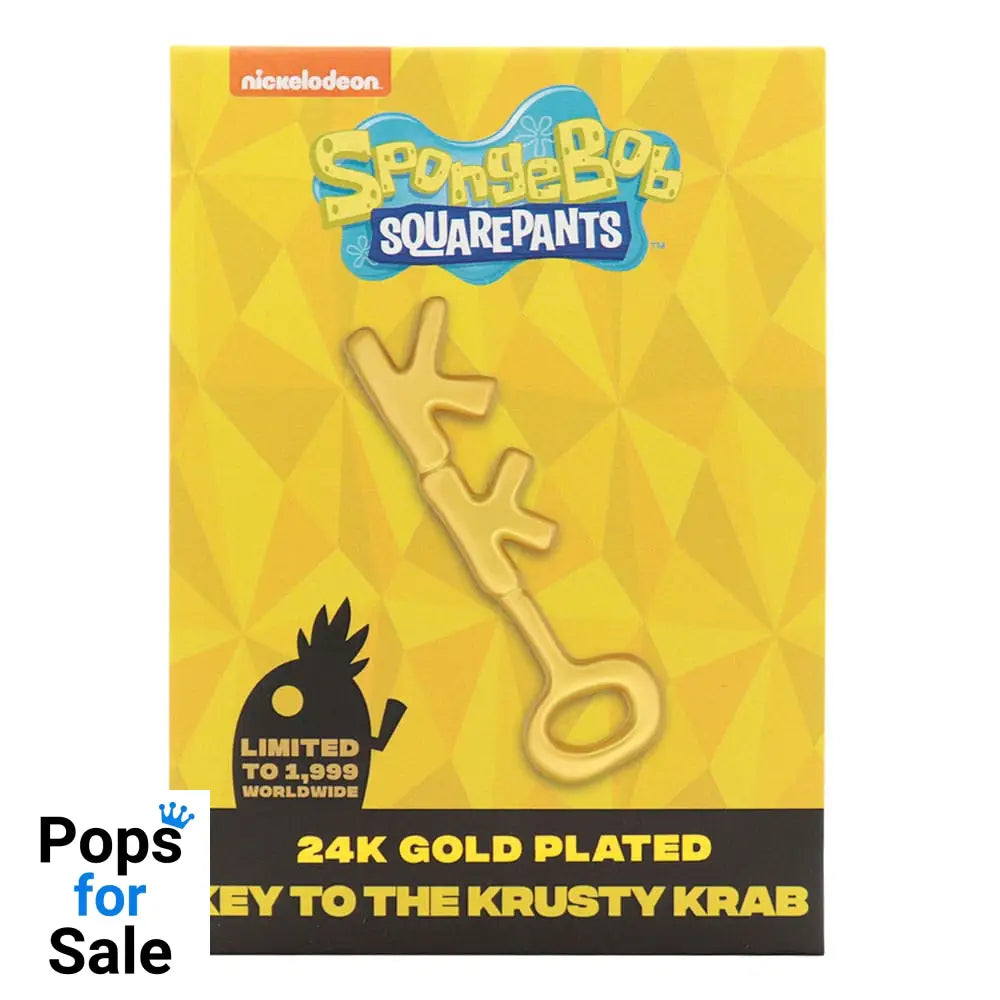 SpongeBob SquarePants Replica Crusty Crab Key 24k Gold Plated