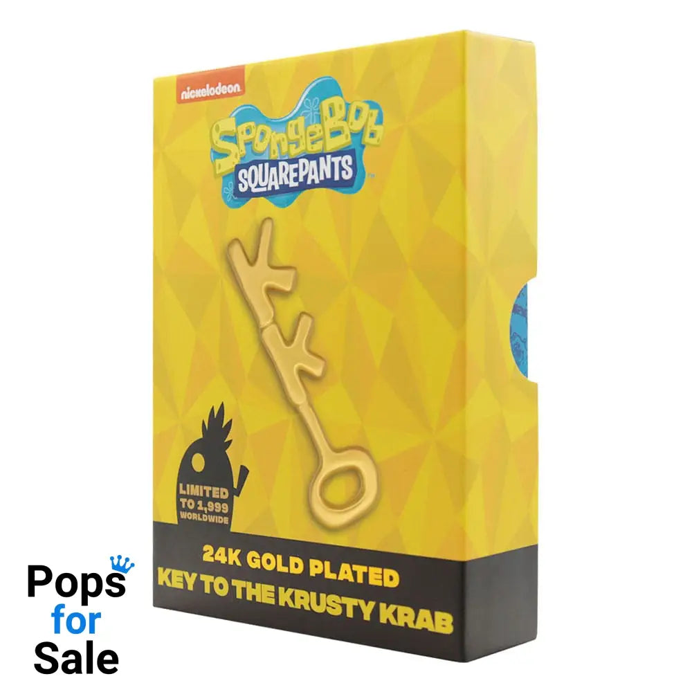 SpongeBob SquarePants Replica Crusty Crab Key 24k Gold Plated