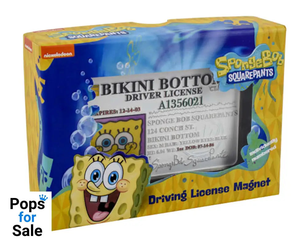 Spongebob Squarepants: Replica Driving License Magnet