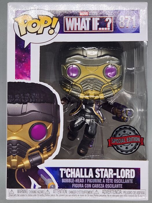 #871 T'Challa Star-Lord Metallic - Marvel What If...? Funko POP
