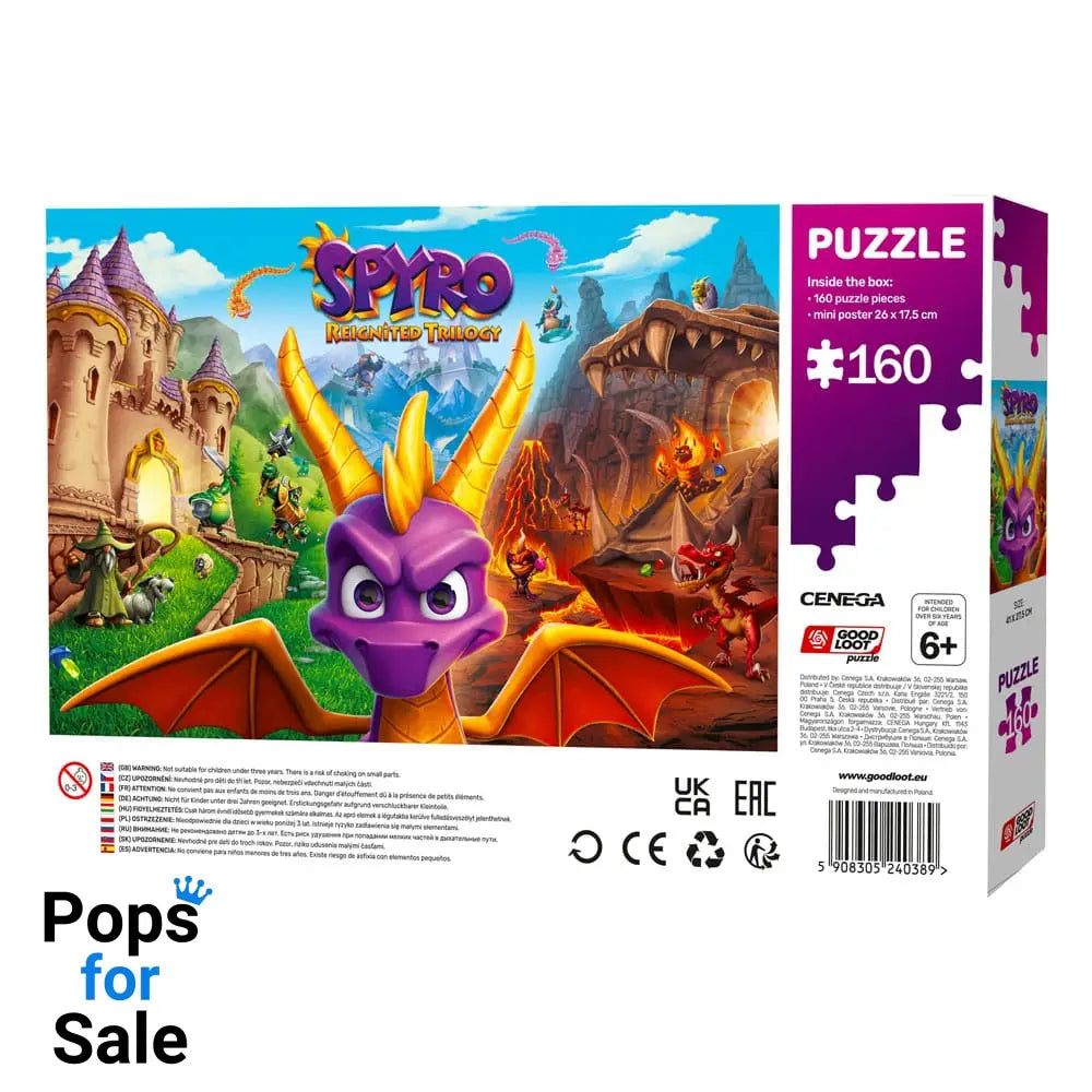 Spyro Reignited Trilogy Kids Puzzle (160 pieces)