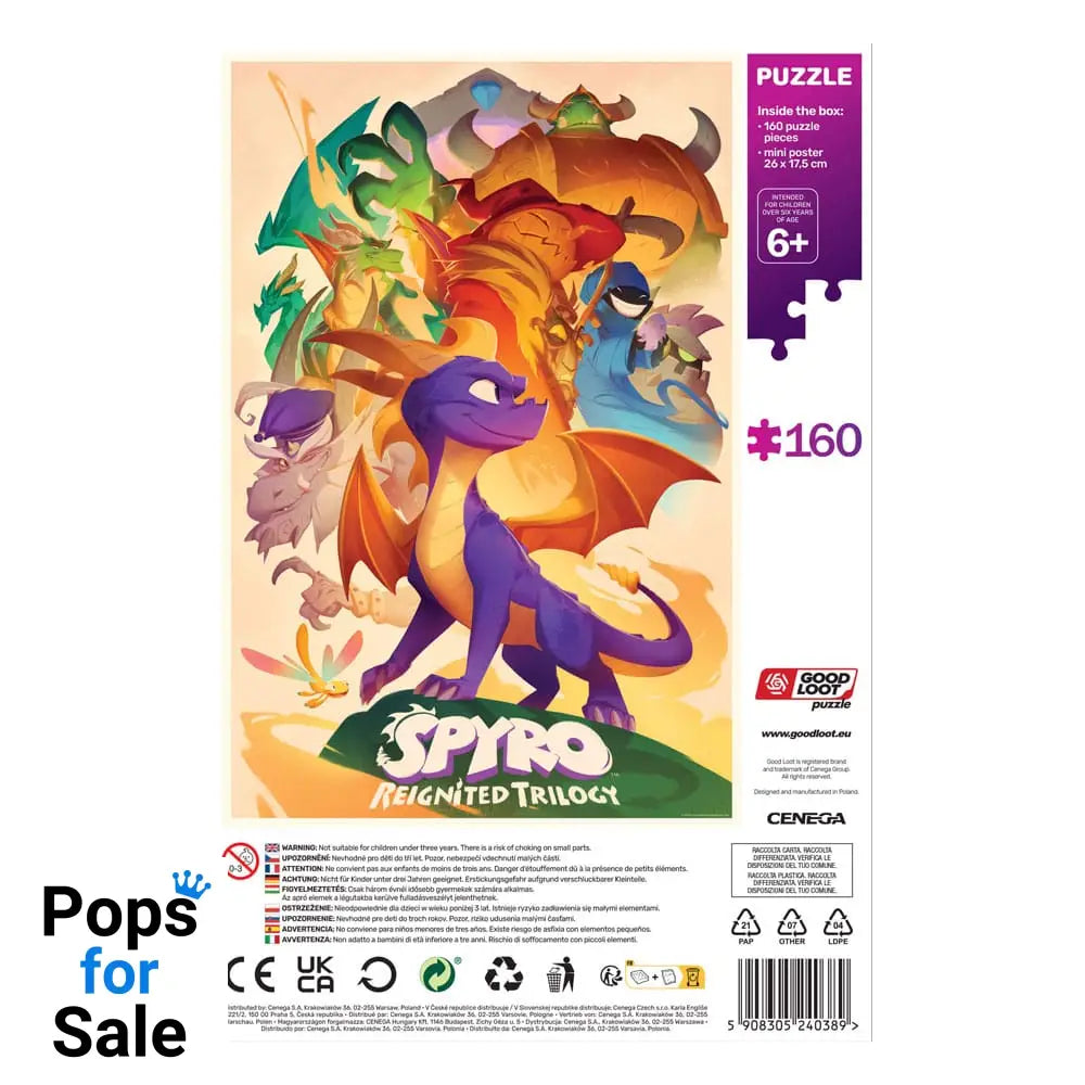 Spyro Reignited Trilogy Kids Puzzle Heroes (160 pieces)