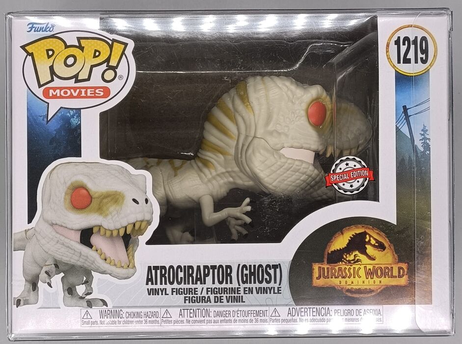 1219 Atrociraptor (Ghost) - Jurassic World Dominion Funko POP - Brand New