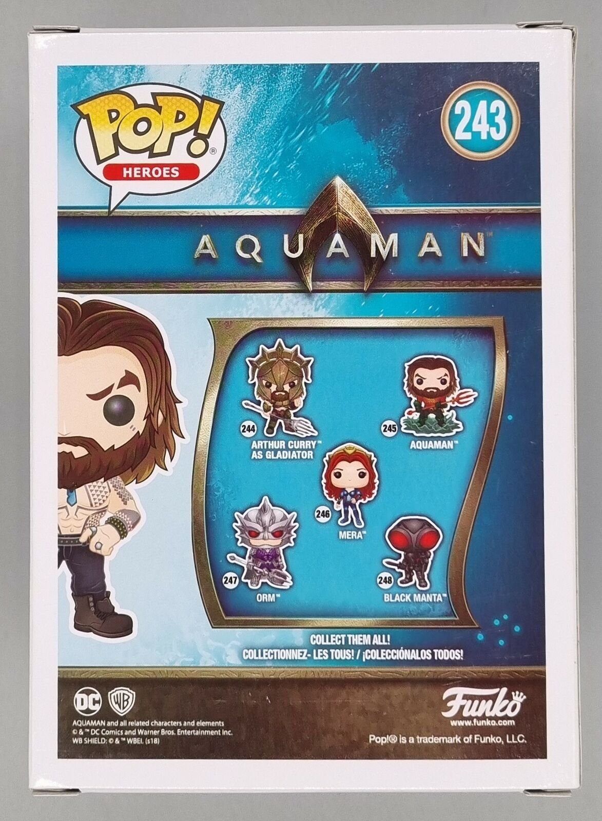 243 Arthur Curry (Shirtless) - DC - Aquaman - 2018 Con Exc Funko POP