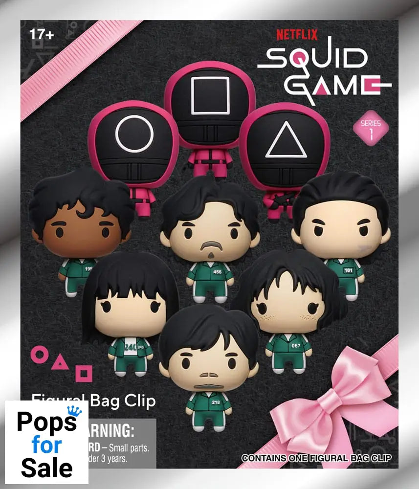 Squid Game 3D PVC Bag Clips Series 1 Display (24)