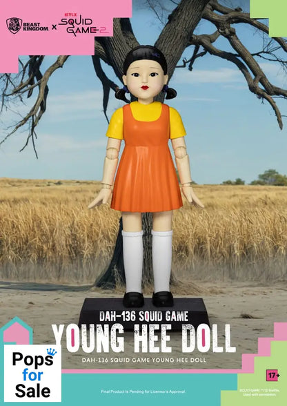 Squid Game Action Figure with Sound Young Hee Doll 30 cm
