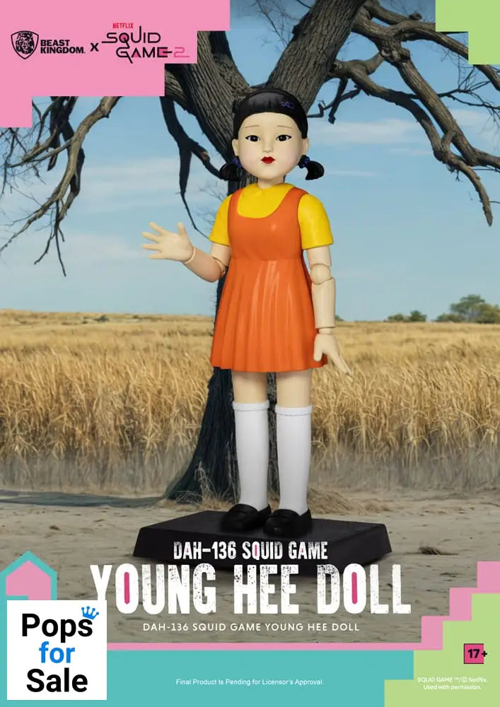 Squid Game Action Figure with Sound Young Hee Doll 30 cm