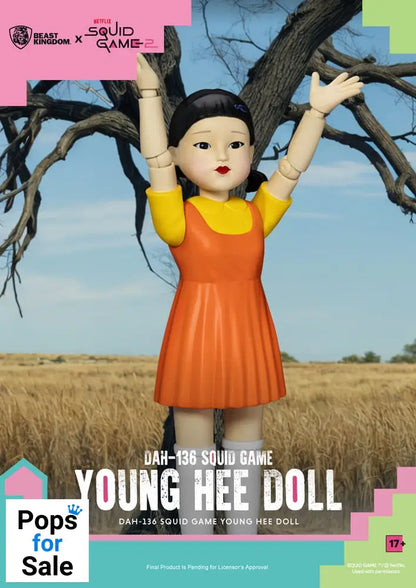 Squid Game Action Figure with Sound Young Hee Doll 30 cm Action figures