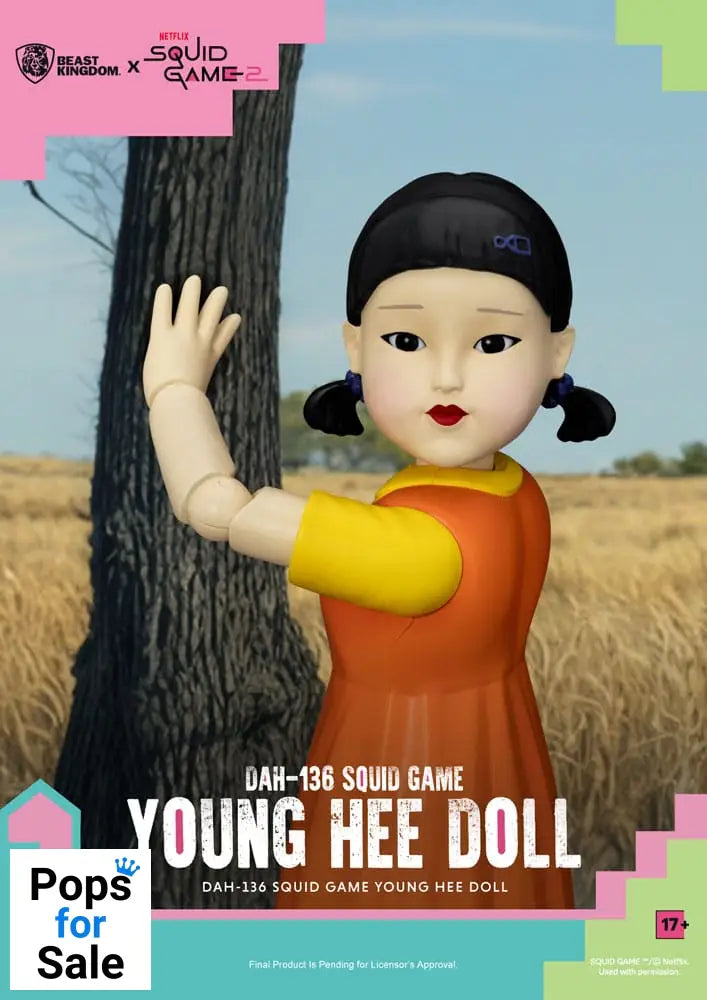 Squid Game Action Figure with Sound Young Hee Doll 30 cm Action figures