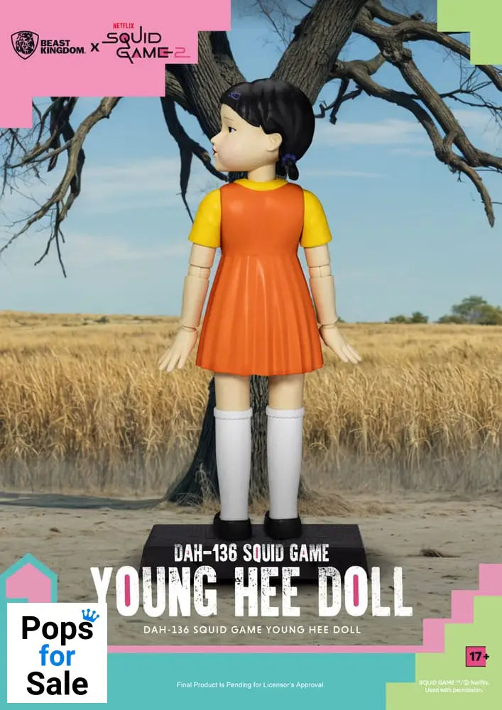 Squid Game Action Figure with Sound Young Hee Doll 30 cm