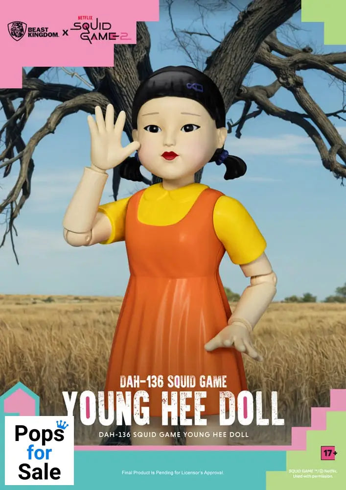 Squid Game Action Figure with Sound Young Hee Doll 30 cm Action figures