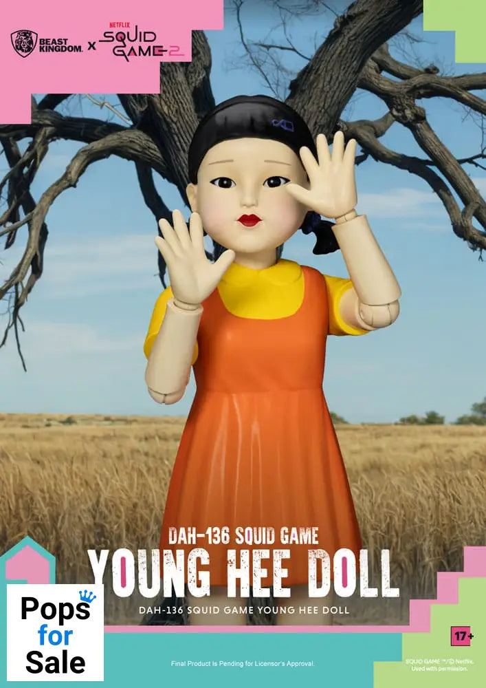 Squid Game Action Figure with Sound Young Hee Doll 30 cm Action figures