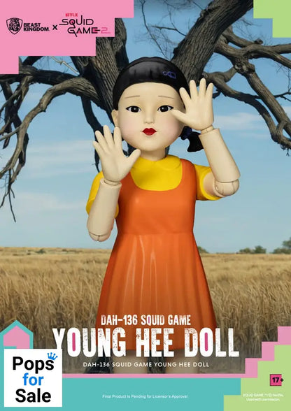 Squid Game Action Figure with Sound Young Hee Doll 30 cm Action figures