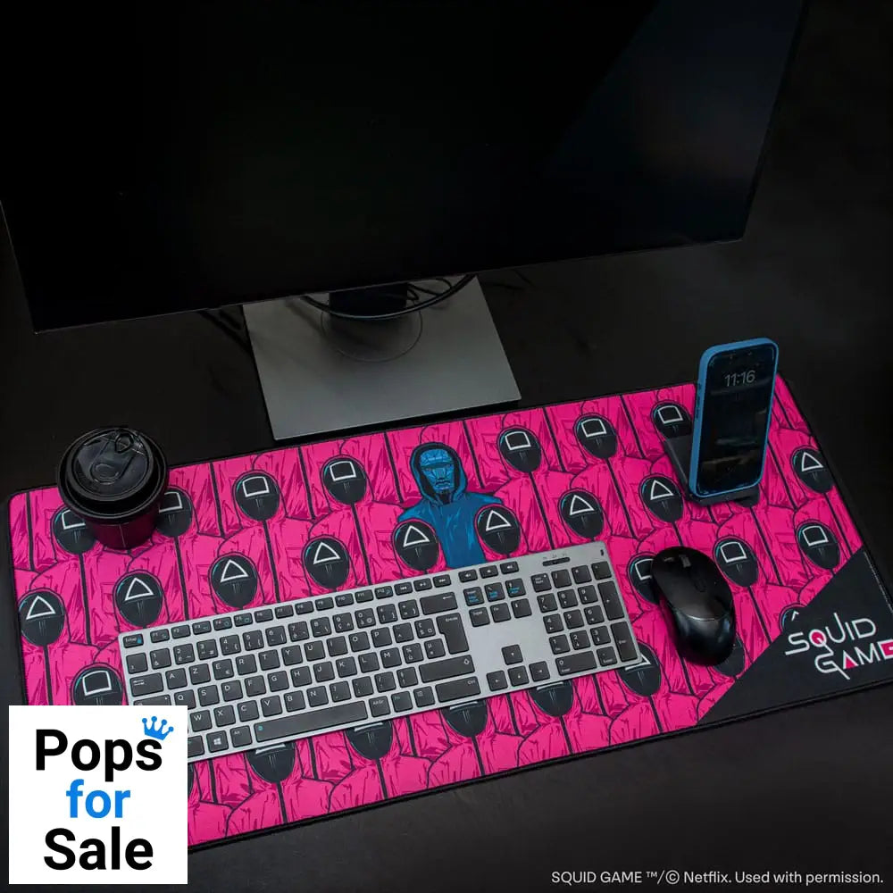 Squid Game Desk Pad Front Man and Guards