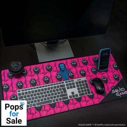 Squid Game Desk Pad Front Man and Guards