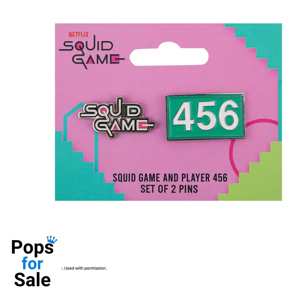 Squid Game Pins 2-Pack Squid Game & Player 456