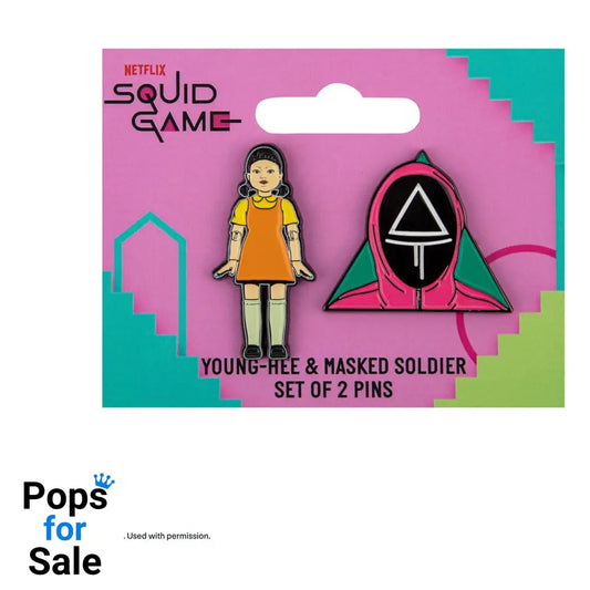 Squid Game Pins 2-Pack Young-hee & Soldier