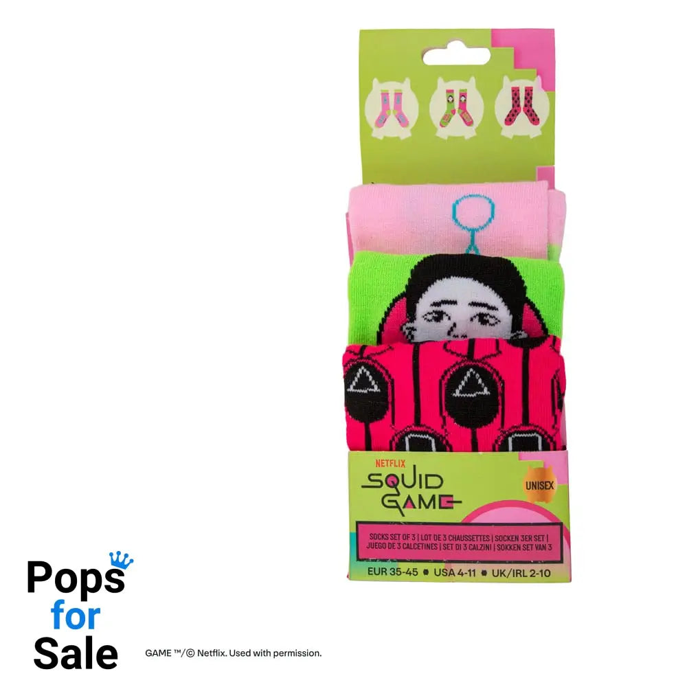 Squid Game Socks 3-Pack