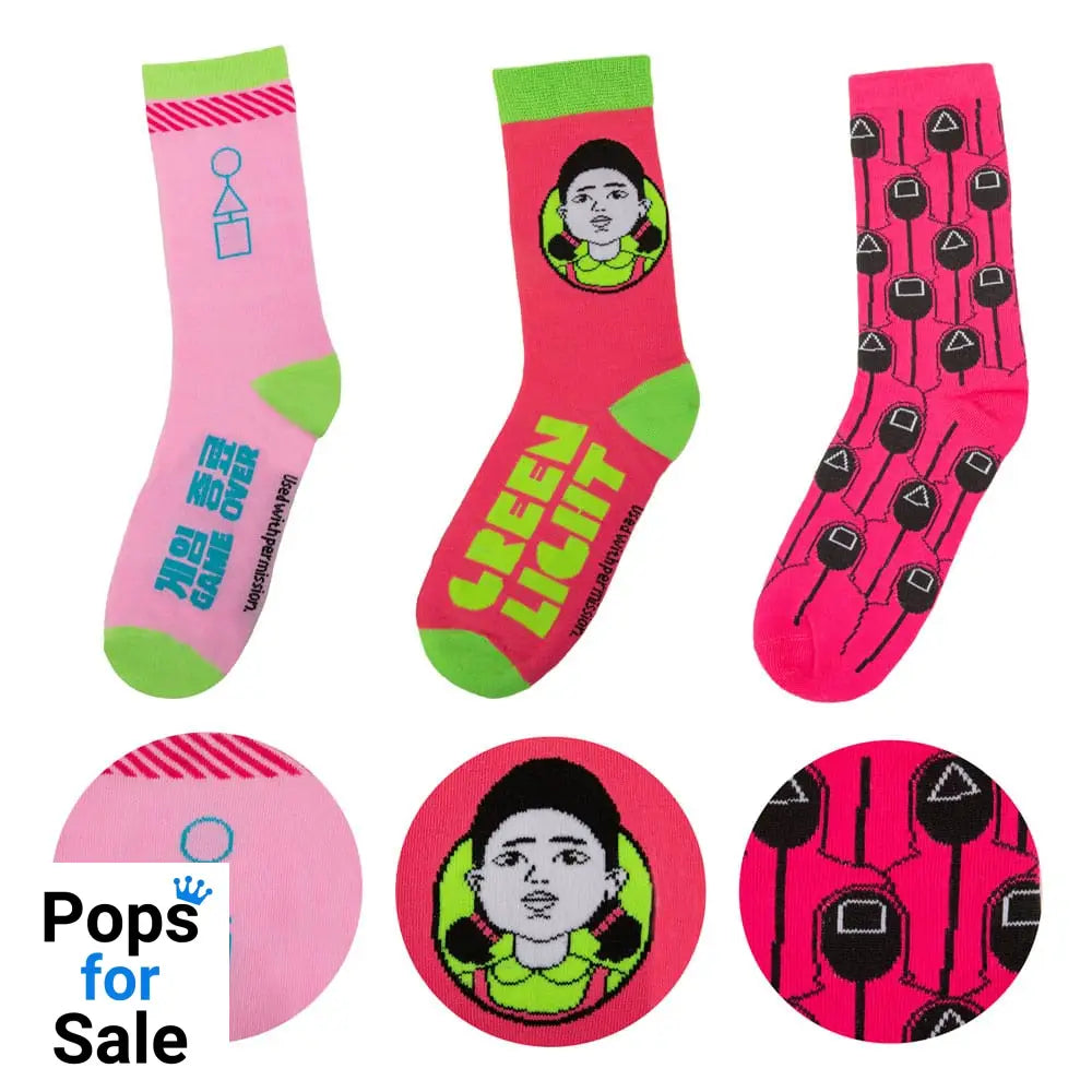 Squid Game Socks 3-Pack