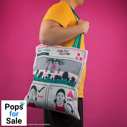 Squid Game Tote Bag Young-hee Blue Print