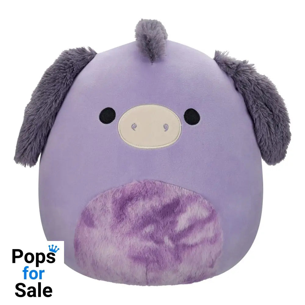 Squishmallows Plush Figure Purple Donkey with Tie-Dye Belly Deacon 30 cm