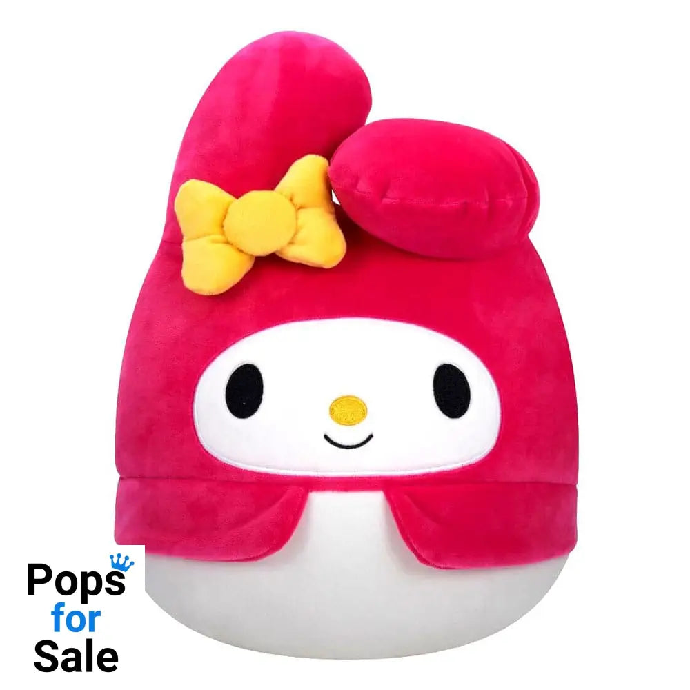 Squishmallows Plush Figure Sanrio Core My Melody Yellow Bow and Pink Suit 25 cm
