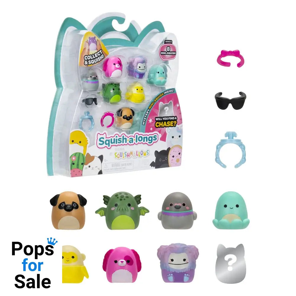 Squishmallows Squish-a-longs minifigures Set of 8 Series 2 Style 1 2,5 cm