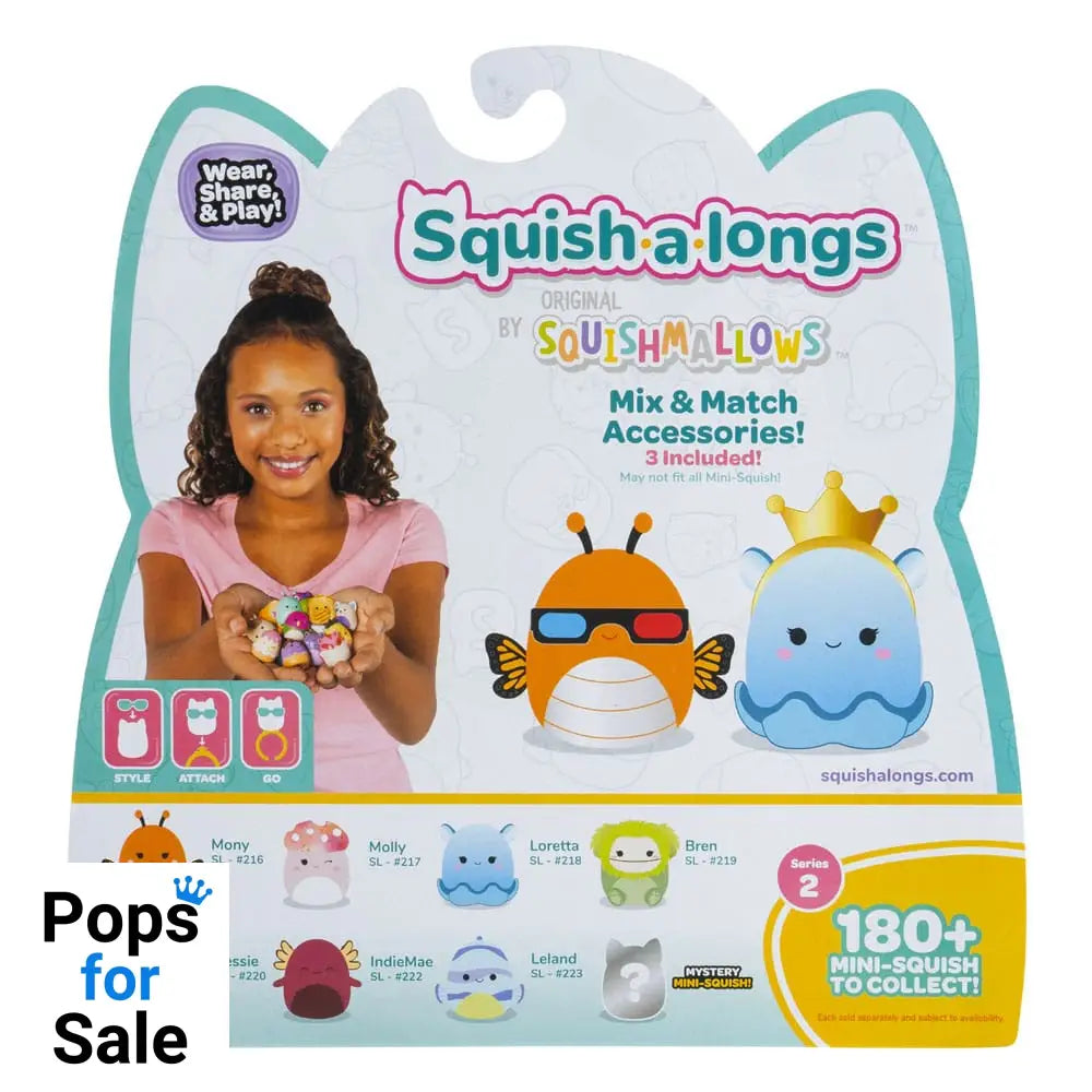 Squishmallows Squish-a-longs minifigures Set of 8 Series 2 Style 2 2,5 cm